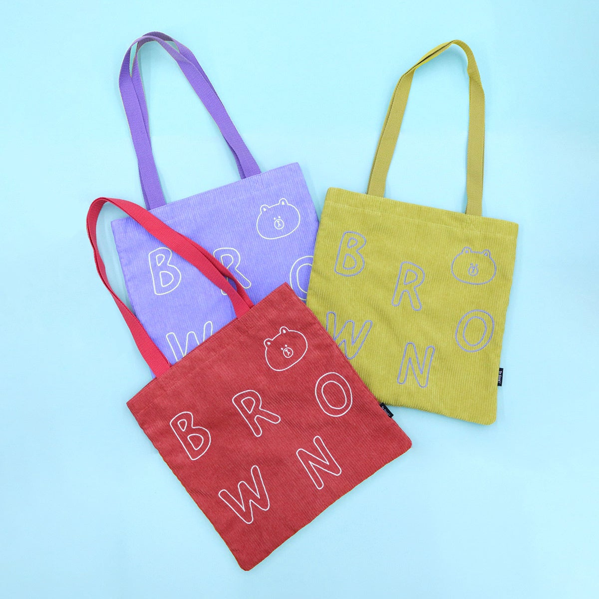 コーデュロイトートバッグ