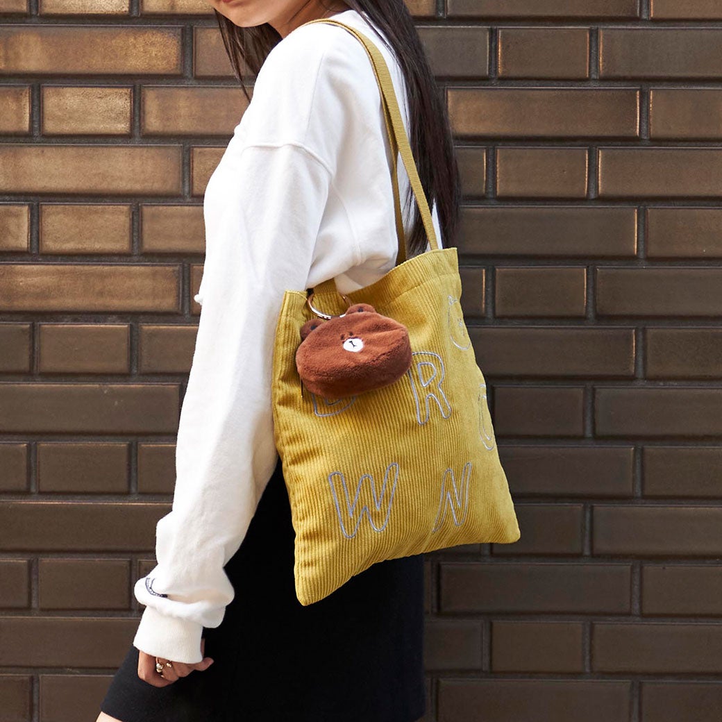 コーデュロイトートバッグ、ダイカットポーチ