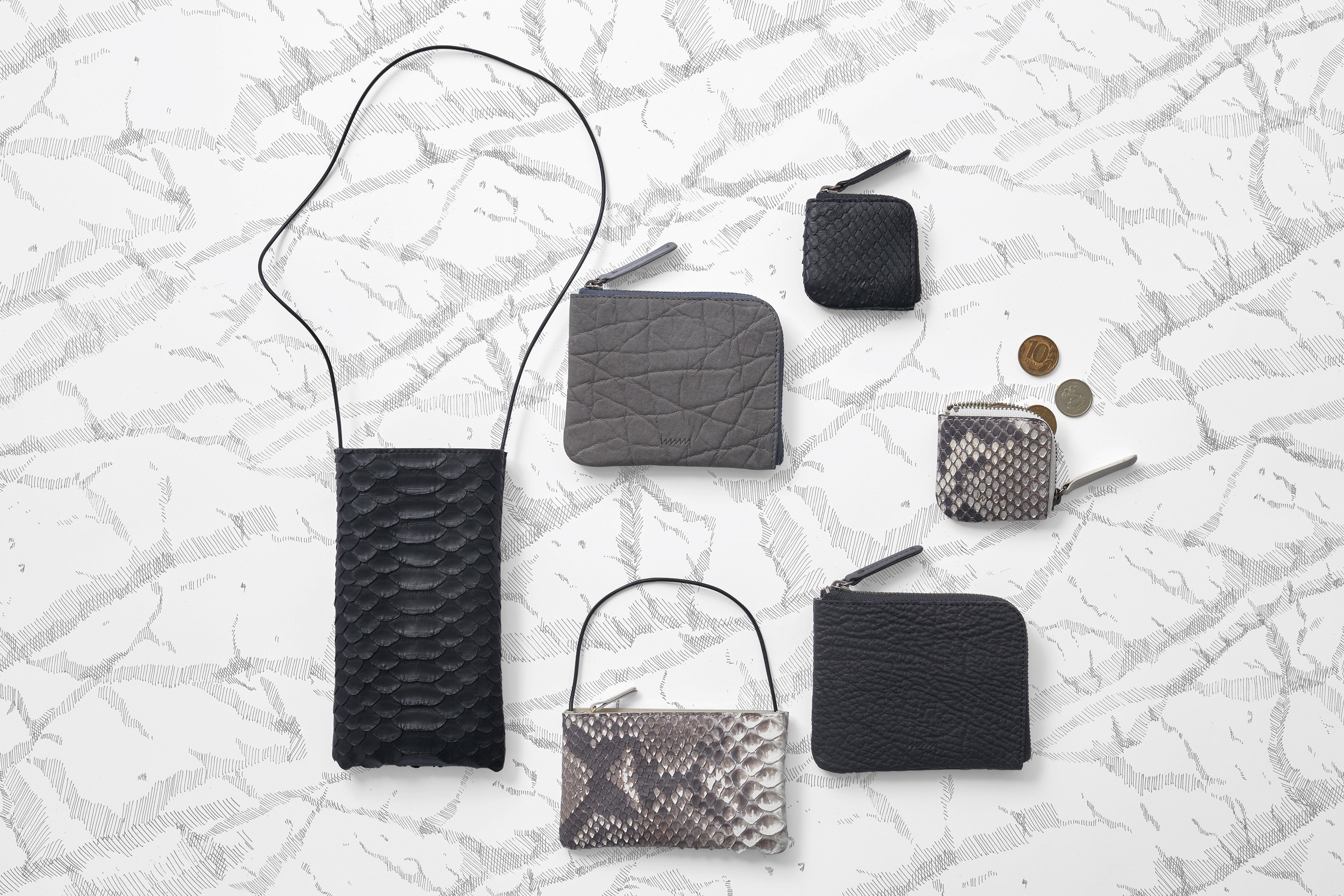 hmny コンパクト財布、ミニ小銭入れ。CORGA CORD POCKET、CORD MICRO (special edition)