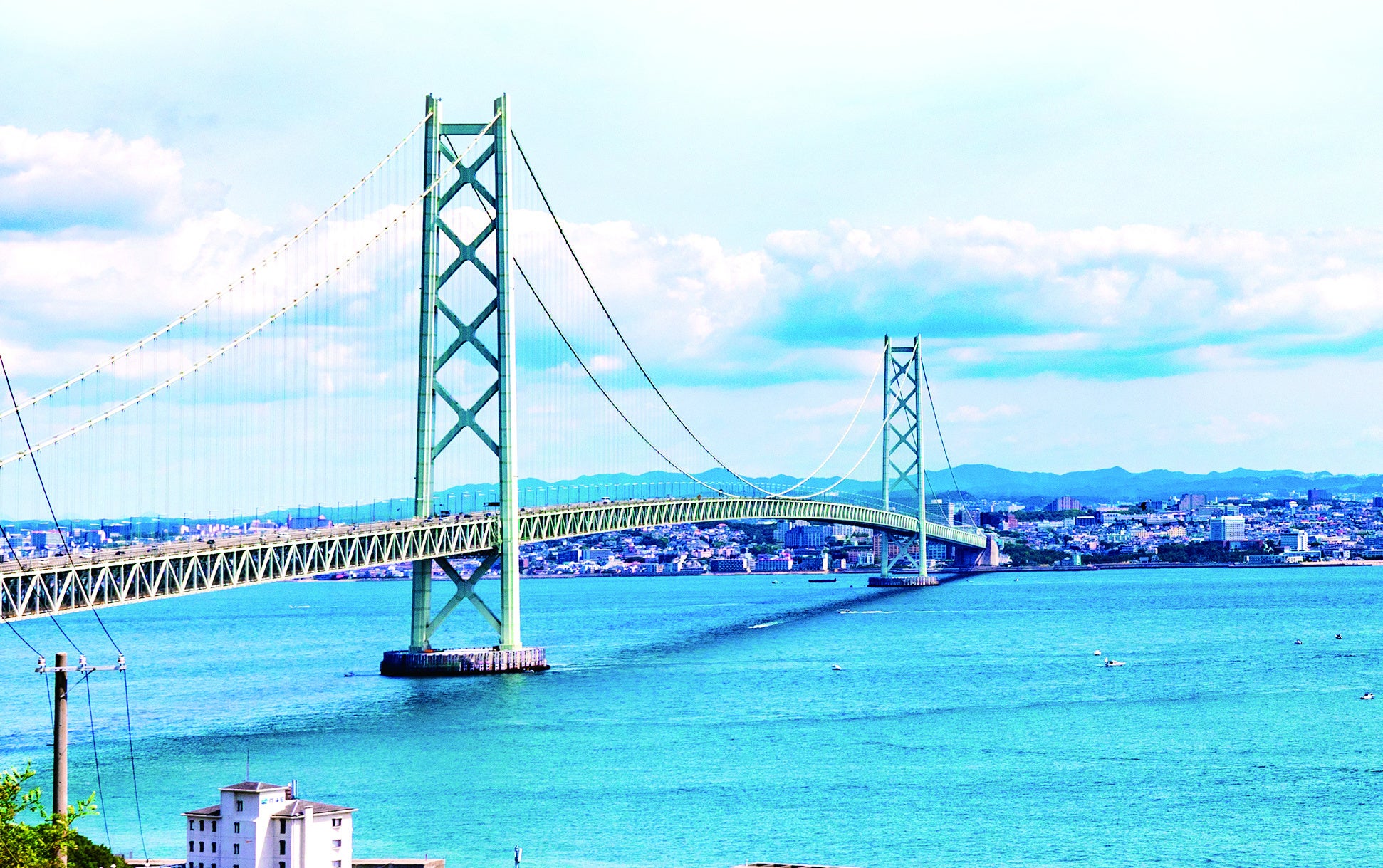 明石海峡大橋の眺望抜群