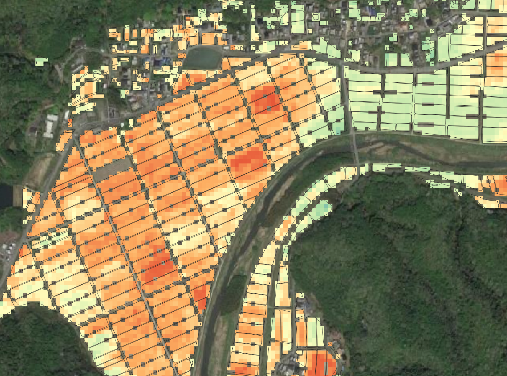 地上の土壌データを教師データとして土壌の絶対評価も可能に
