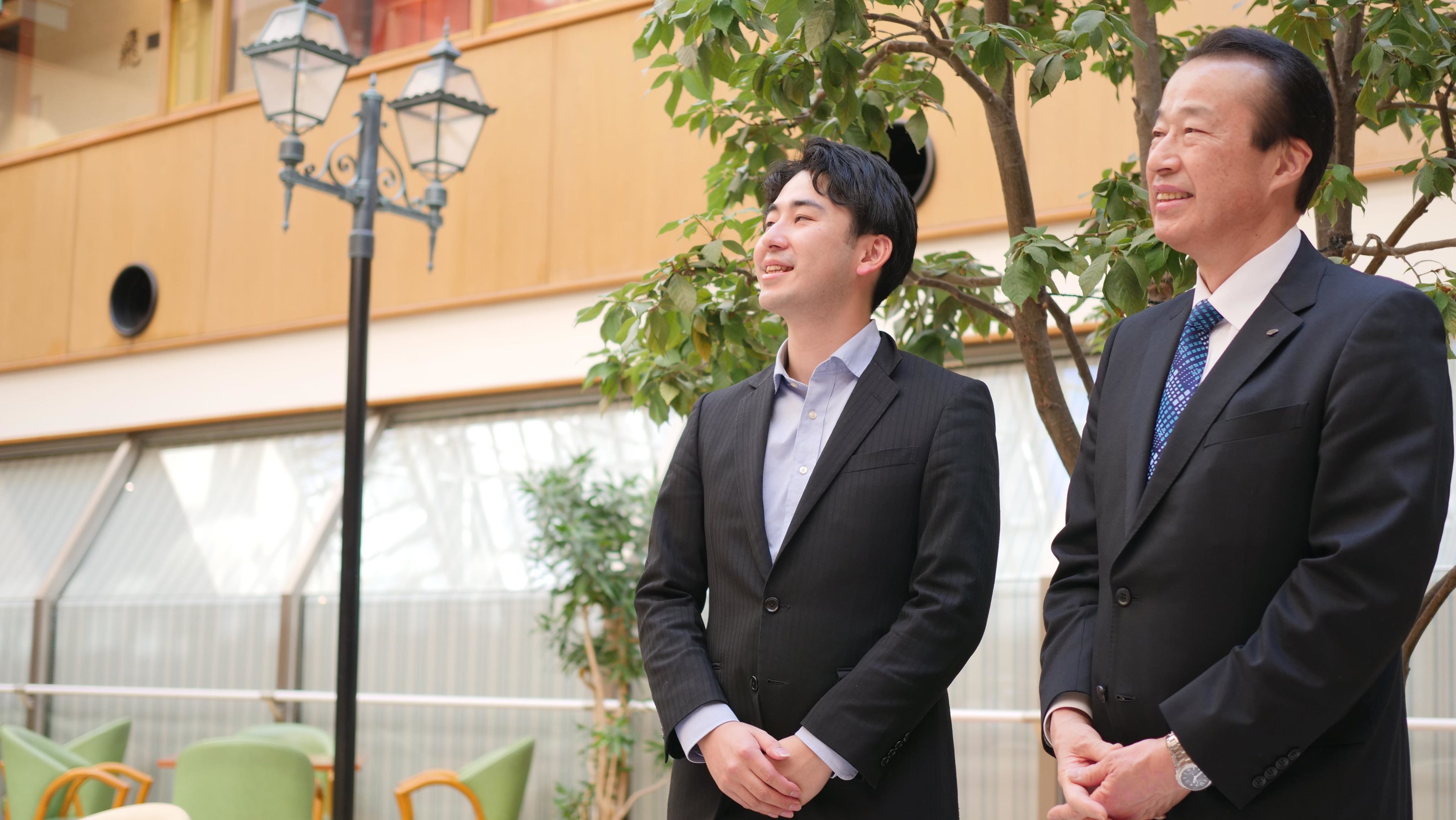 加賀市長 宮元 陸氏及びサグリ株式会社代表取締役坪井 俊輔氏