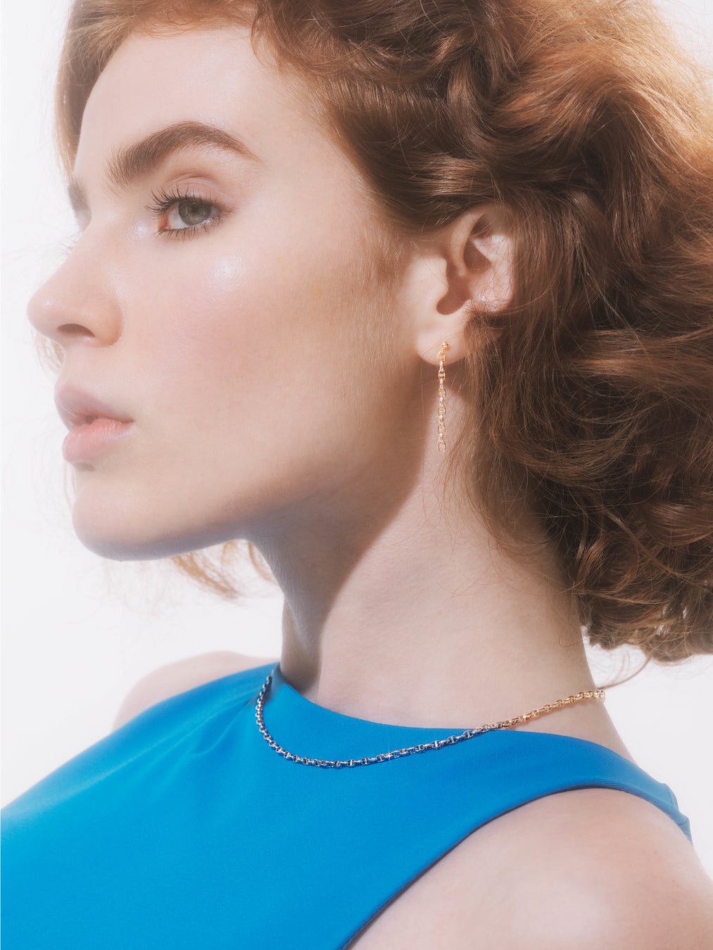 sally chain necklace YG¥41,800 sally chain pierce YG¥16,500