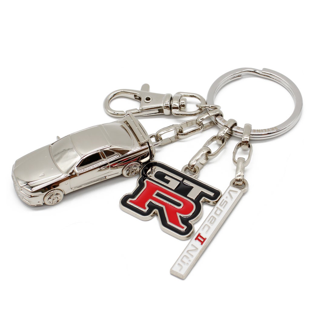 新商品○3000個限定○ 日産スカイライン GT-R (BNR34) キーリング