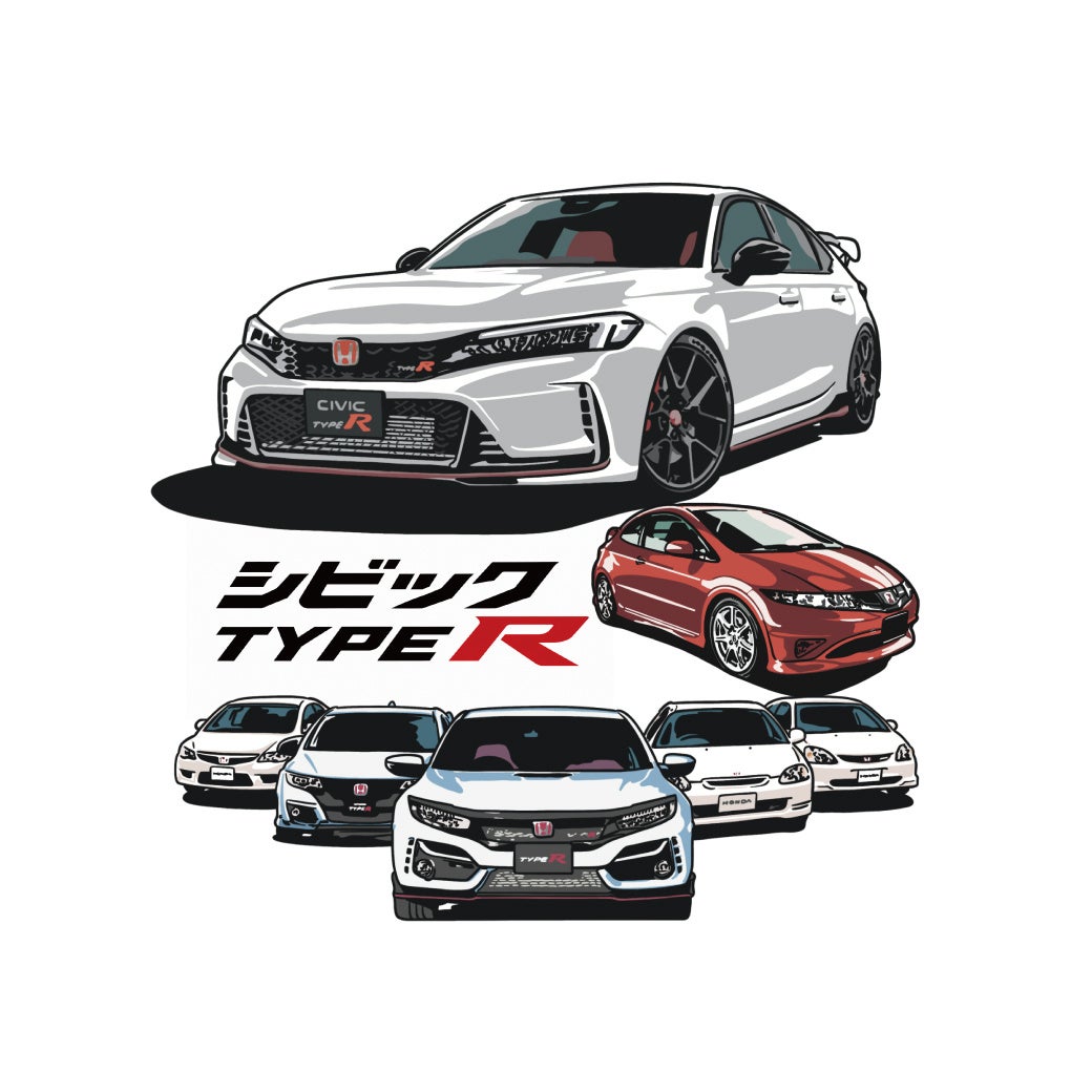 「シビック TYPE R」デザインTシャツが楽天市場に登場！