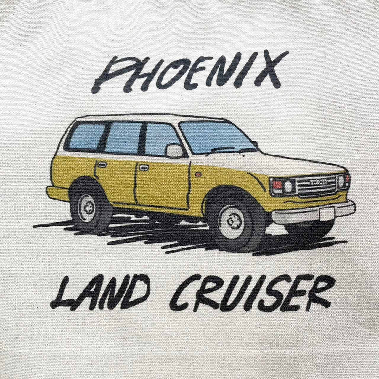 トヨタ ランドクルーザーのデザインのBIGトートバッグ ご購入の方に