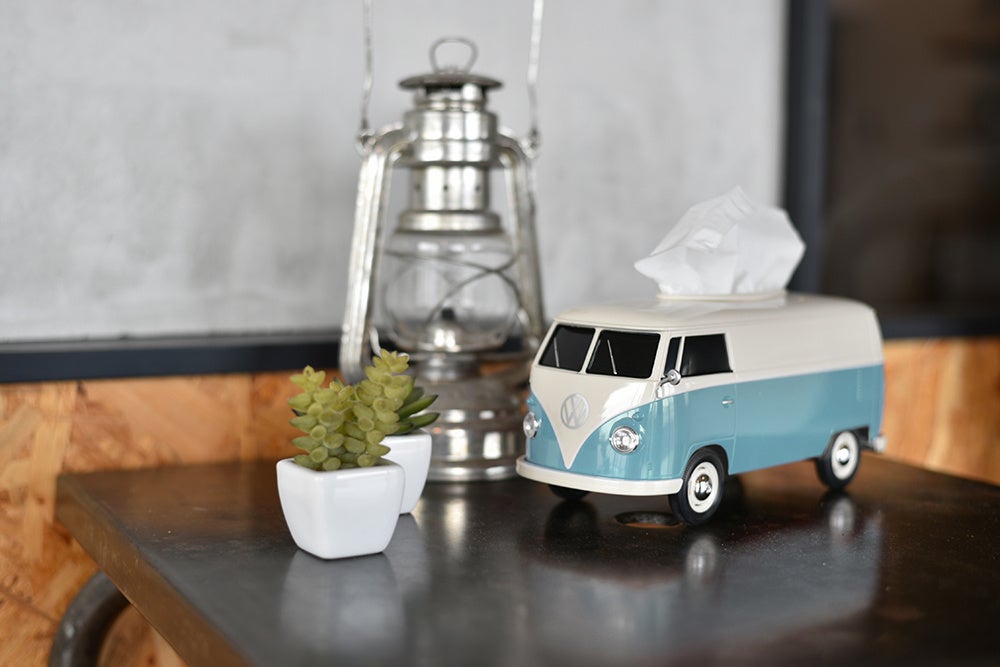 クラッシックなバスからティッシュが出る！ワーゲンバス型ティッシュ