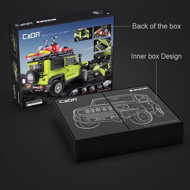 【限定生産品】CaDA ジムニーシエラ　ブロック（1:12スケール） 成田空港に『JIMNY』大迫力の1/12サイズのブロックが登場 | 株式