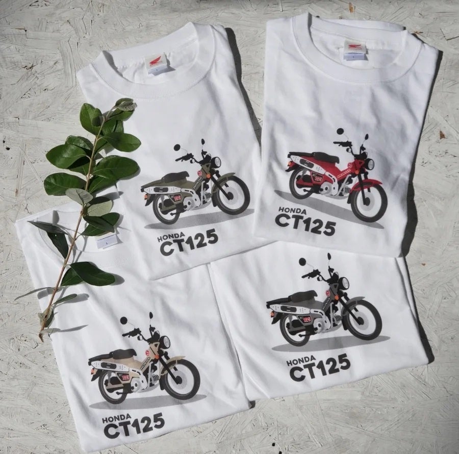 Tシャツ・カットソー HONDA MOTORCYCLE Hunter Cub Tshirt White キャムショップ Tシャツ ホンダ ハンターカブ CAMSHOP 2201HD01