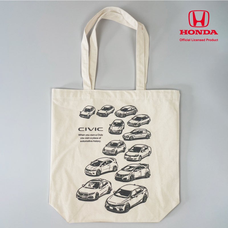 ⚫︎新発売⚫︎Honda『歴代シビック』デザイン トートバッグが登場