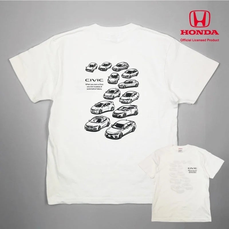 ⚫︎歴代 Honda シビック⚫︎Tシャツがケンズガレージ水戸に登場