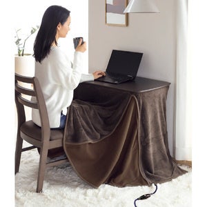 「一人用デスクこたつ（掛けふとん付き）」