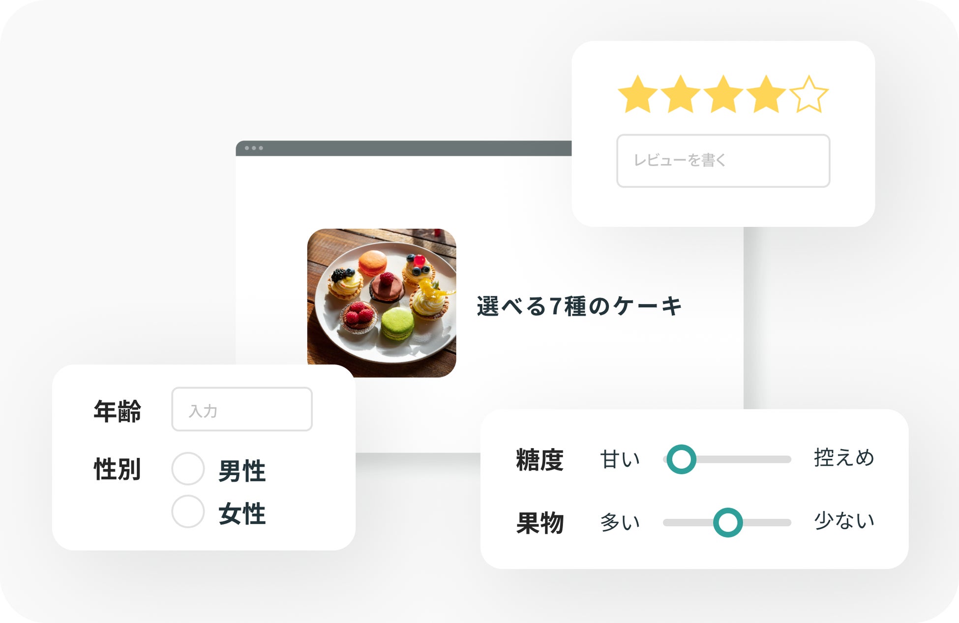 LEEEPレビュー機能イメージ
