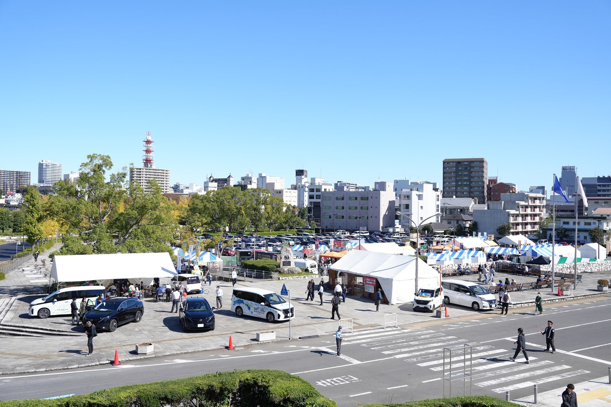 ＢLUE EARTH MUSIC FEST 2023 IN MITO supported by茨城日産グループいばめし祭り会場全景