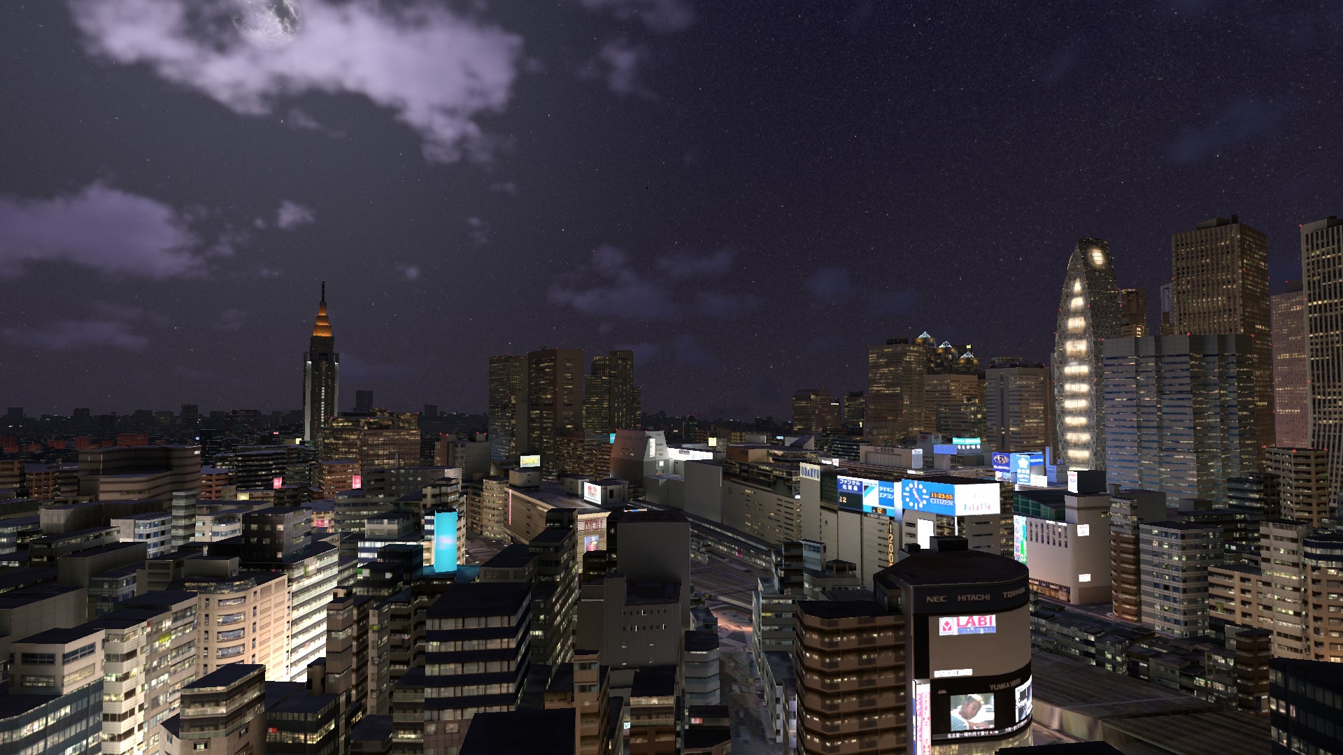 REAL 3DMAP TOKYO for XR による夜景の表現