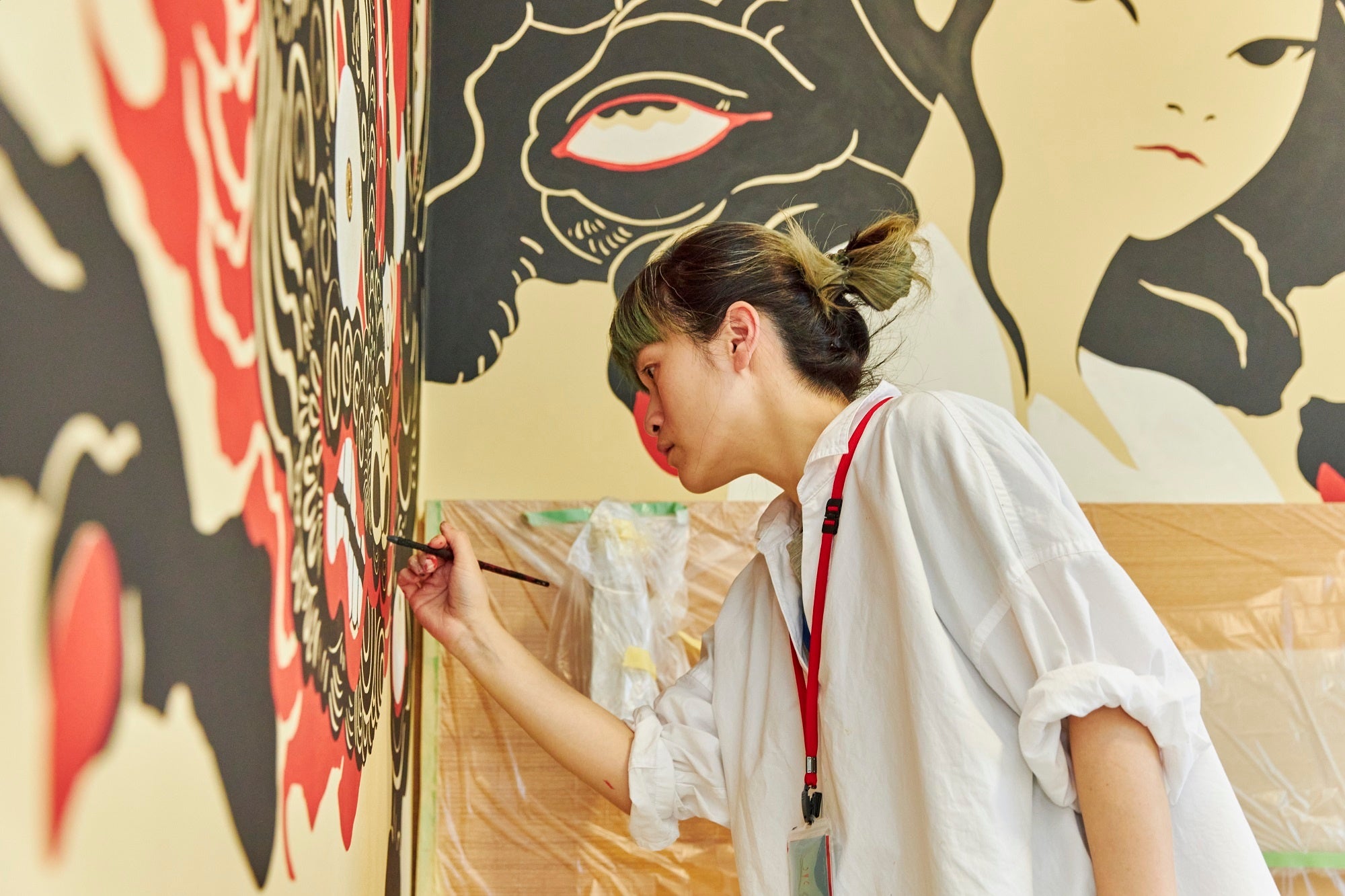 アーティストルーム制作中のfeebee