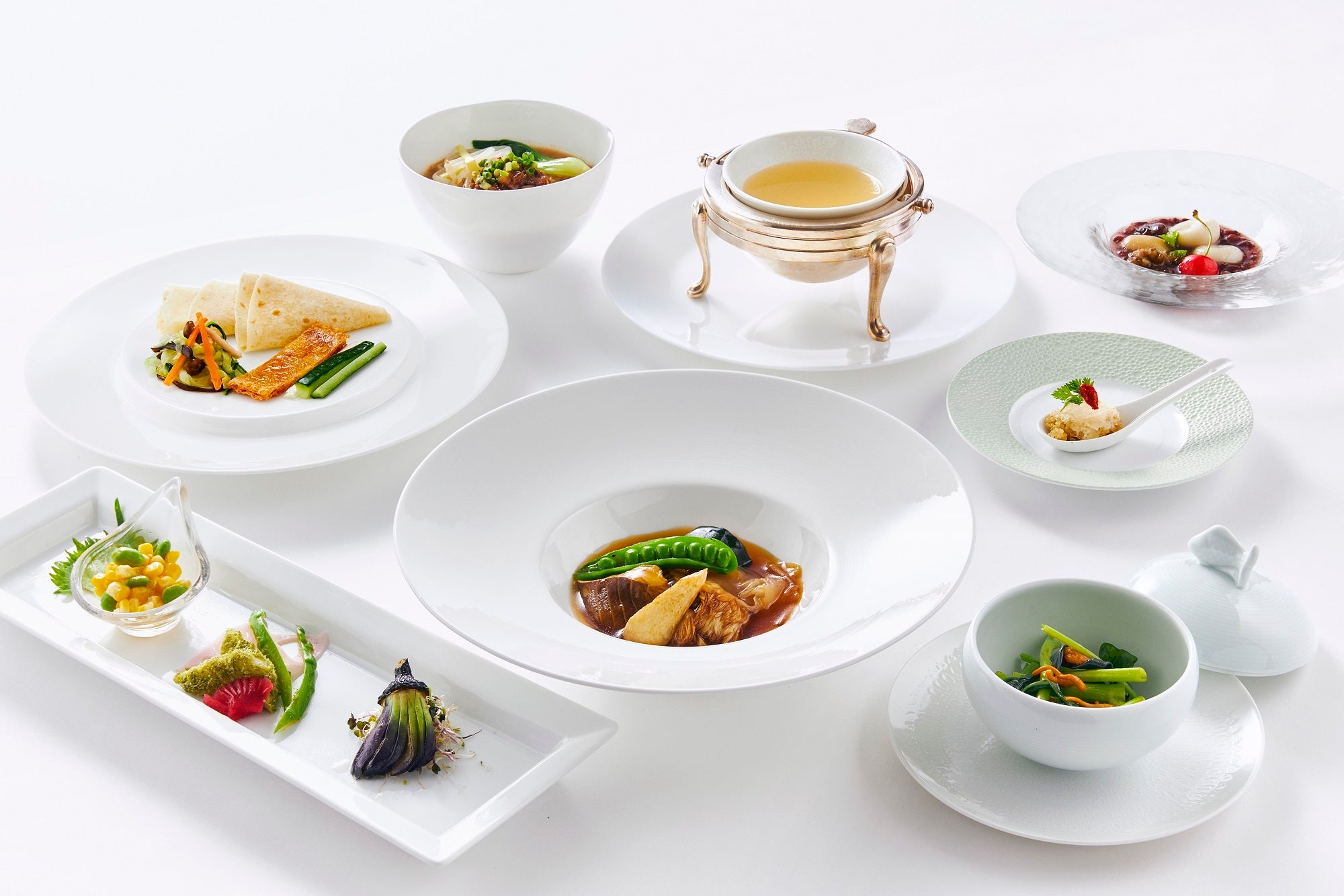 50種類の野菜を使用した、中華のランチコース