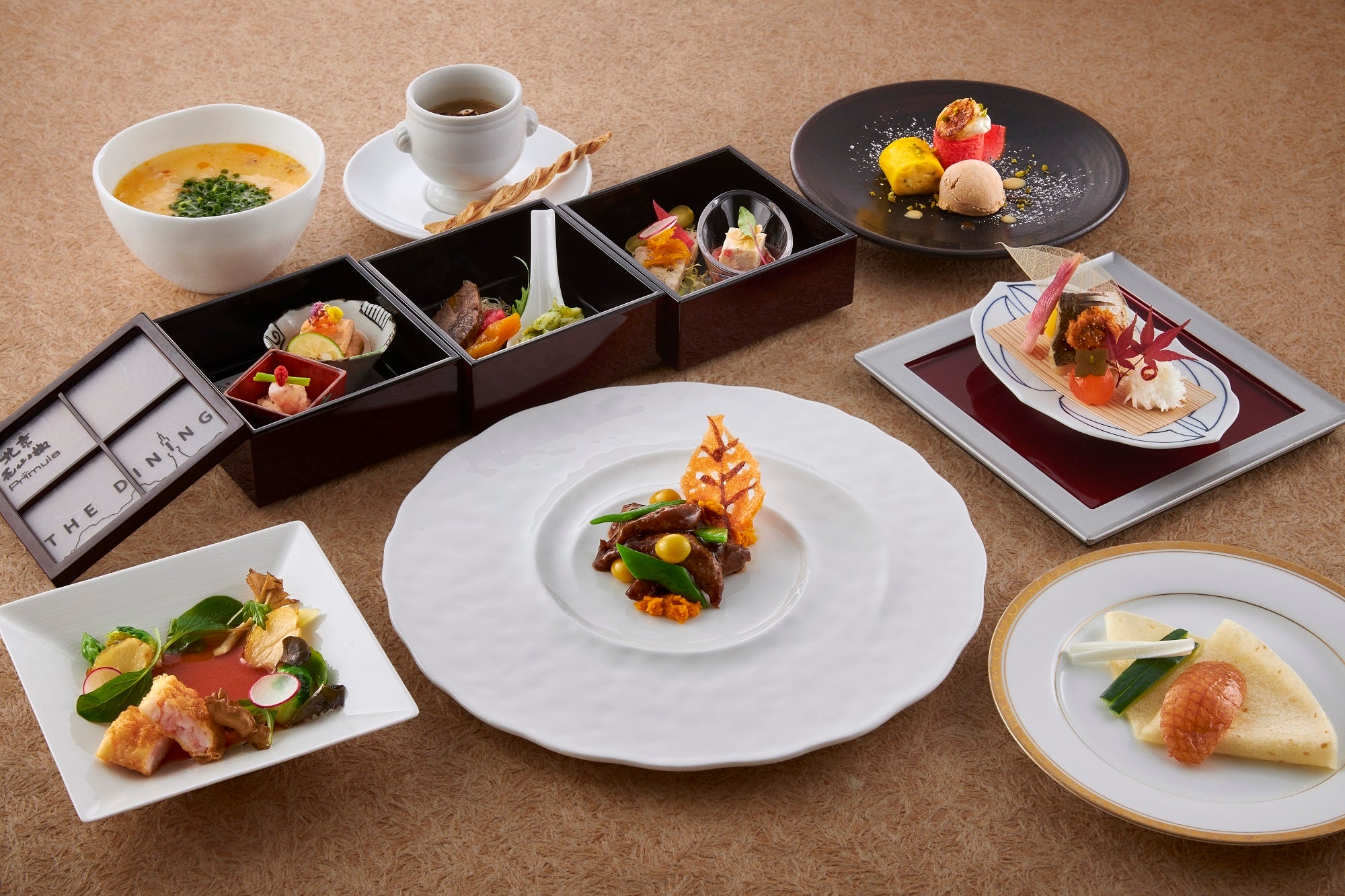 展示会とコラボした「3シェフズ シグネチャーコース」11,000円（税込）