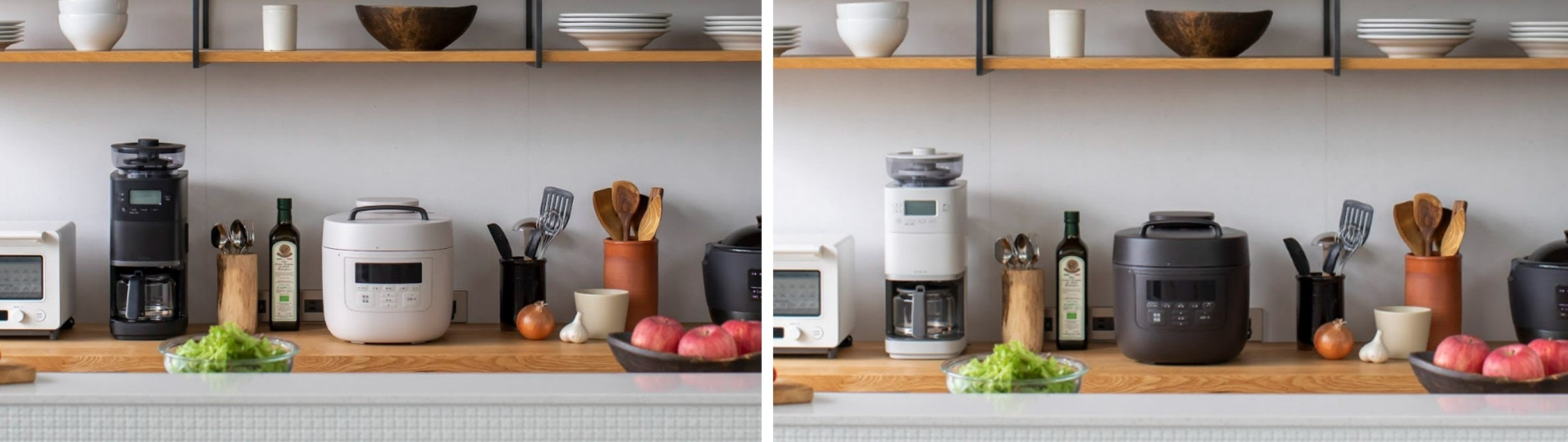 【画像】左：SP-5D152・グレー／右：SP-5D152・ダークブラウン　