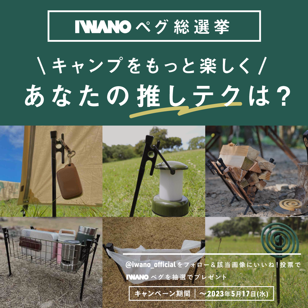 ランキングの集計元であるIWANOペグテクニックの人気投票イベント。 意外性あるテクニックにたくさんの投票をいただきました。
