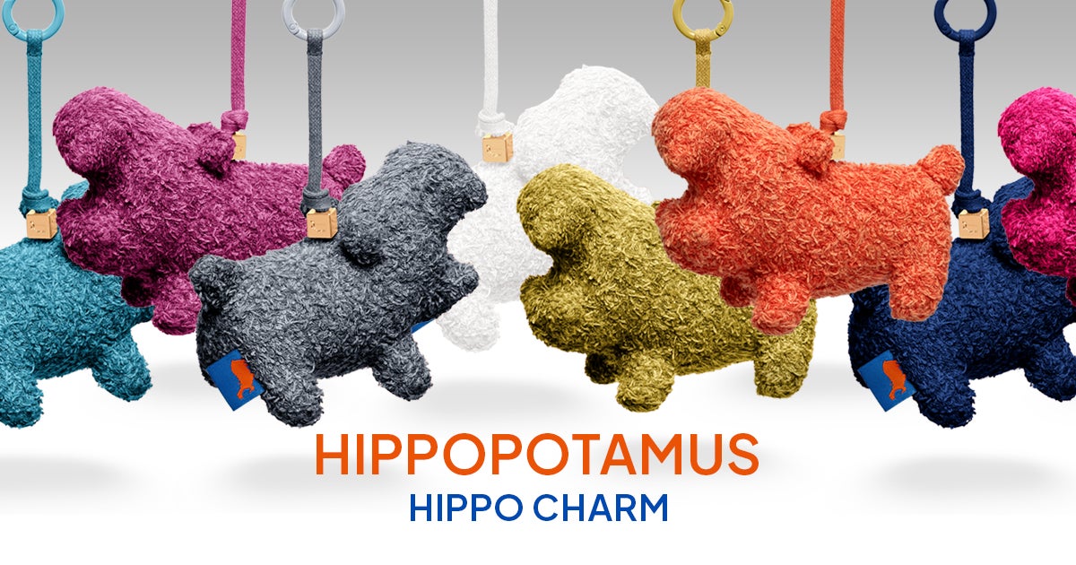 オーガニックタオルブランド「Hippopotamus」より、ヒポチャームが登場 オーガニックタオルブランド「Hippopotamus」より、ヒポチャームが登場