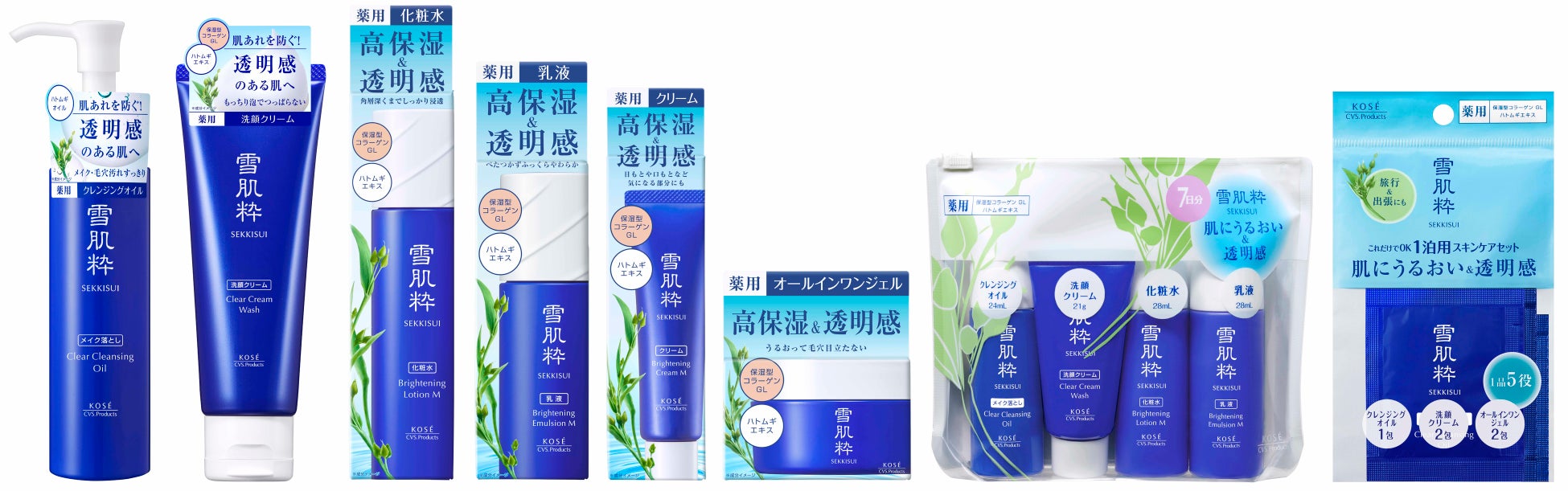 左から順に、①~⑧