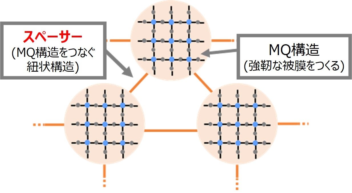 図2　「架橋型MQレジン」の分子構造