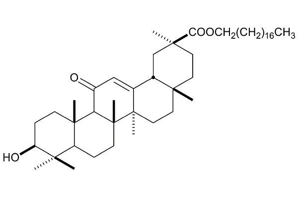 図3 グリチルレチン酸ステアリルの 化学構造式