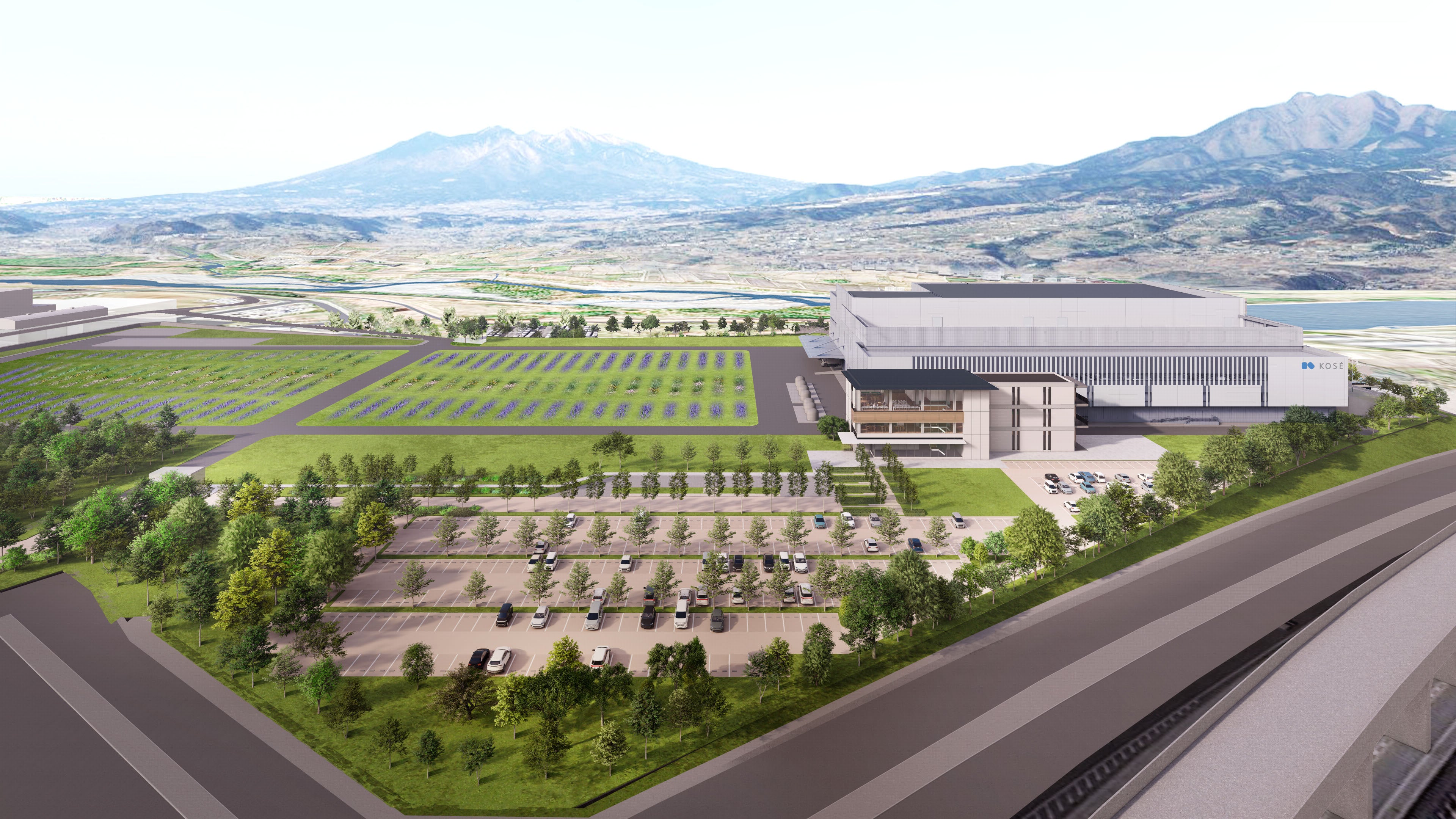 【南アルプス工場　2026年完成イメージ（全体図）】