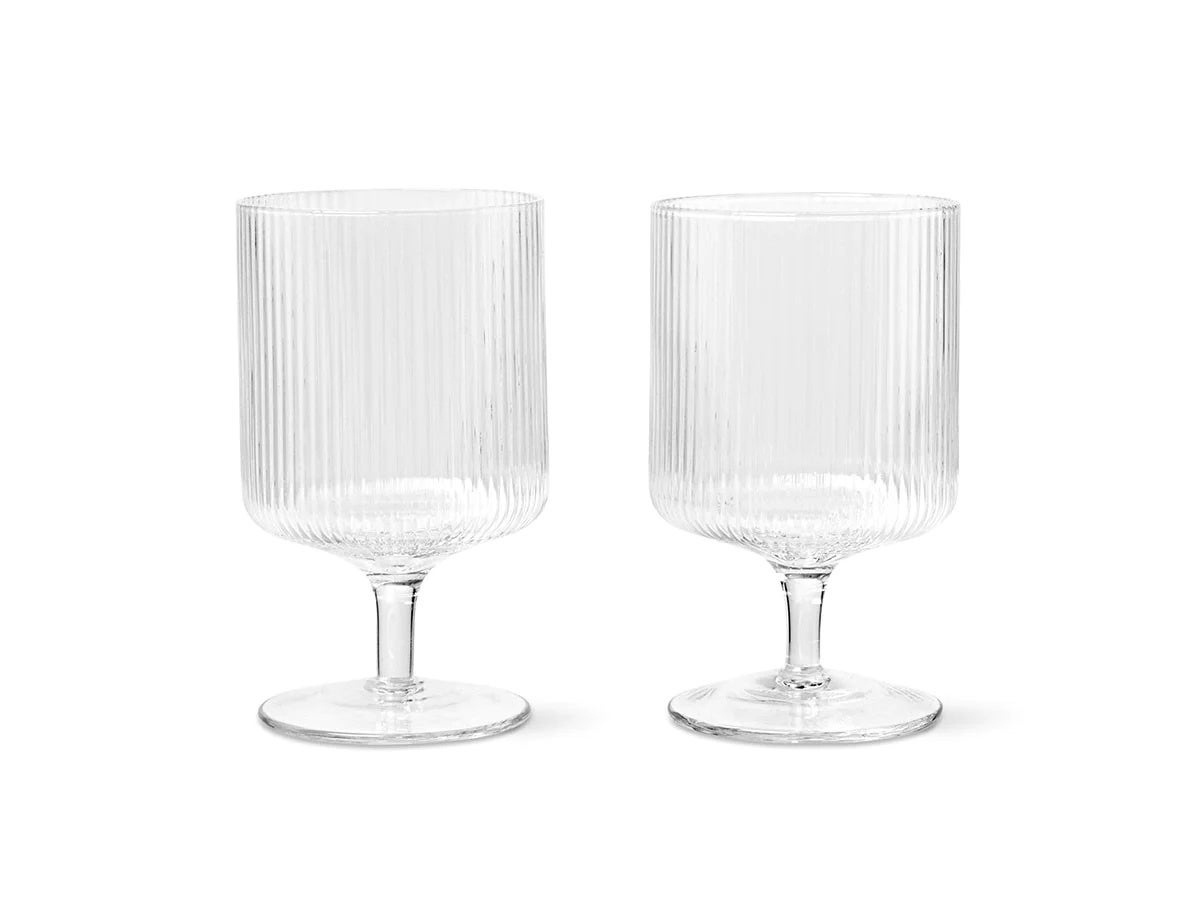 9）RIPPLE WINE GLASSES