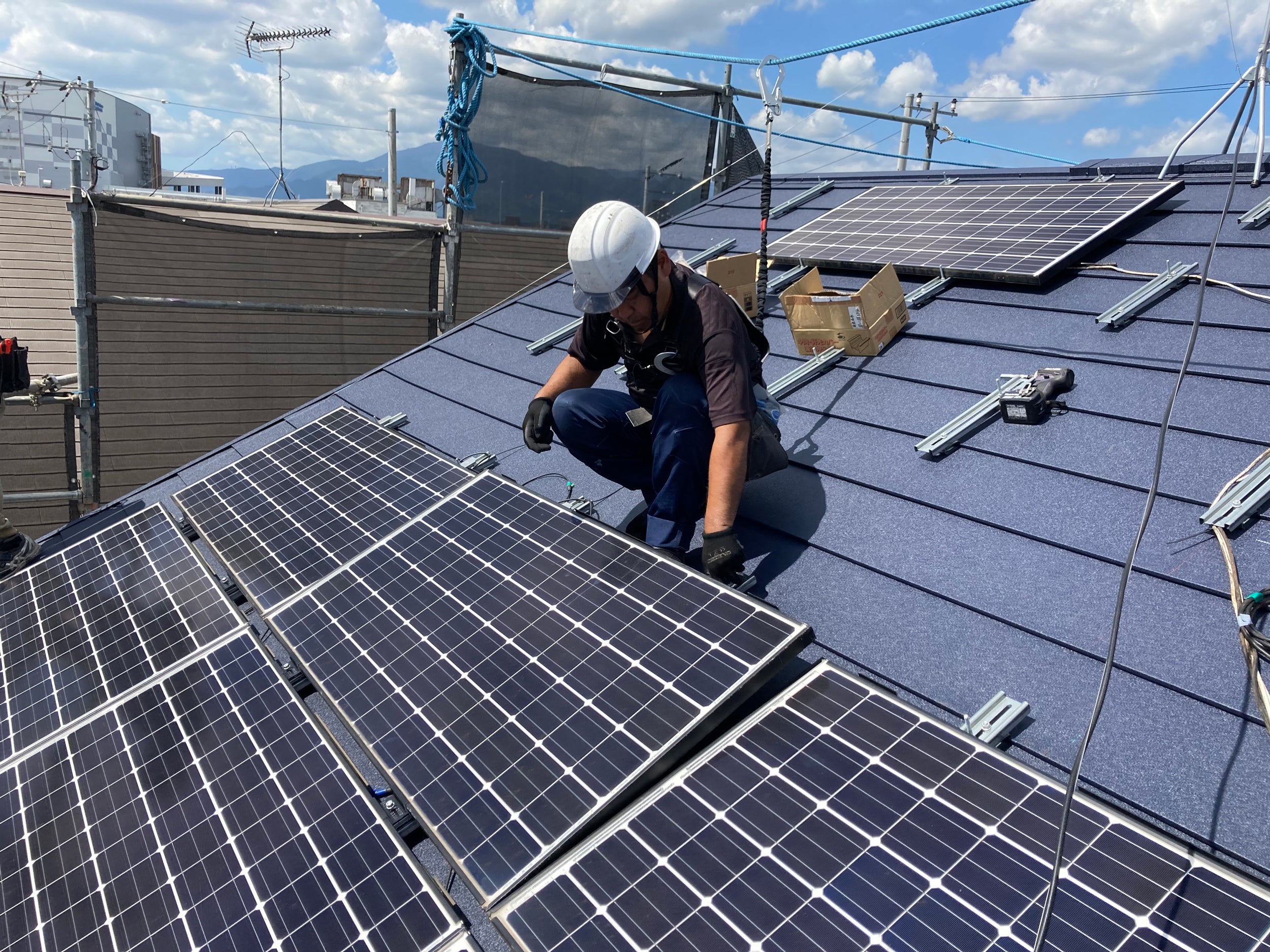 安全第一の工事を行う様子