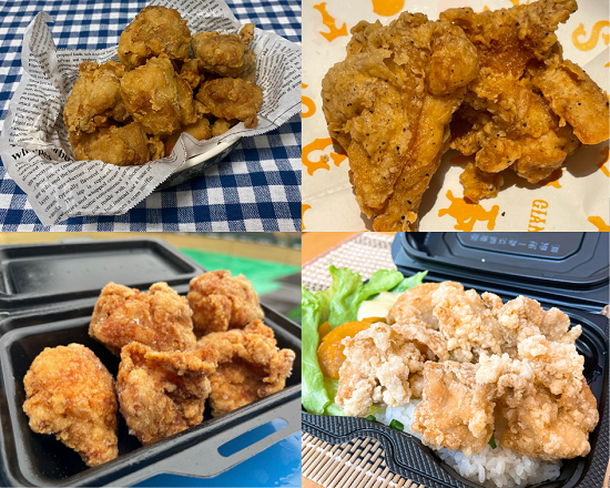 Ｇ球場からあげ祭りに出店する各店舗のからあげ(イメージ)