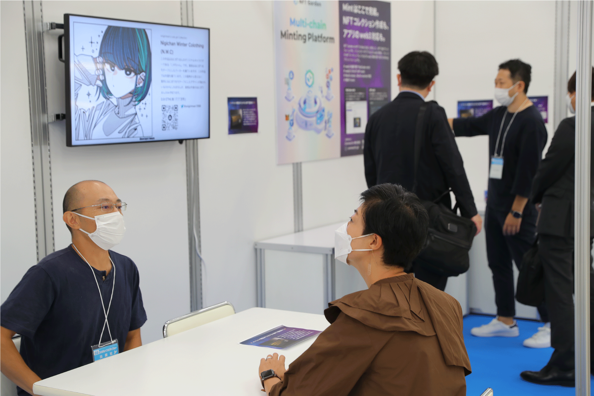 NFTブースでの様子