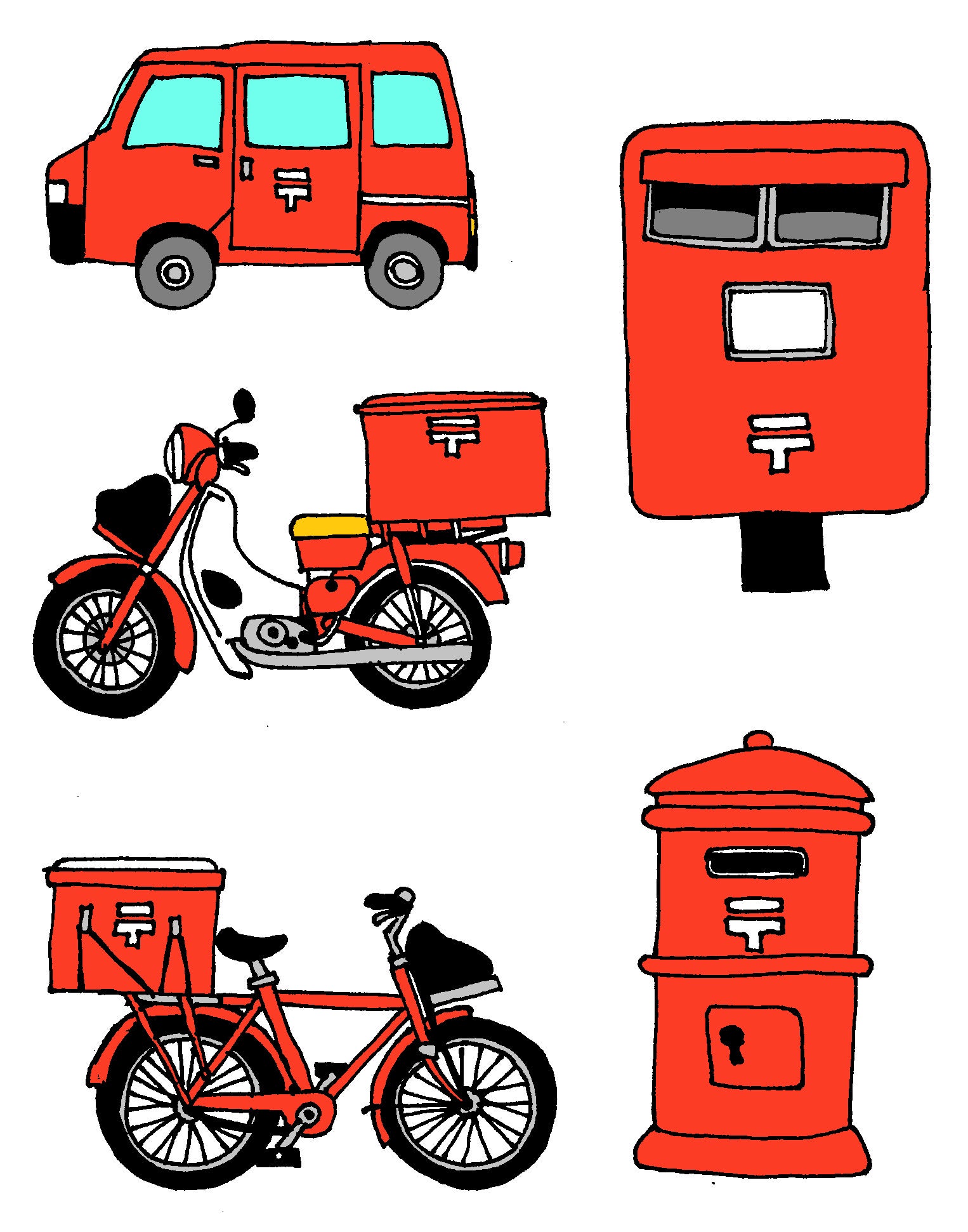 プラ板でお名前チャームを作ろう イラスト例