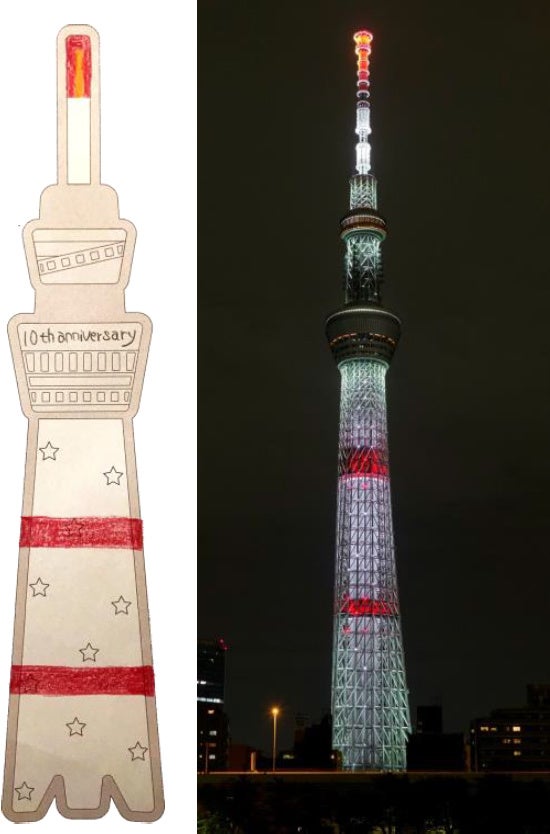 ⑦「10th anniversary ~みんなの願いが叶いますように~」 ©TOKYO-SKYTREE