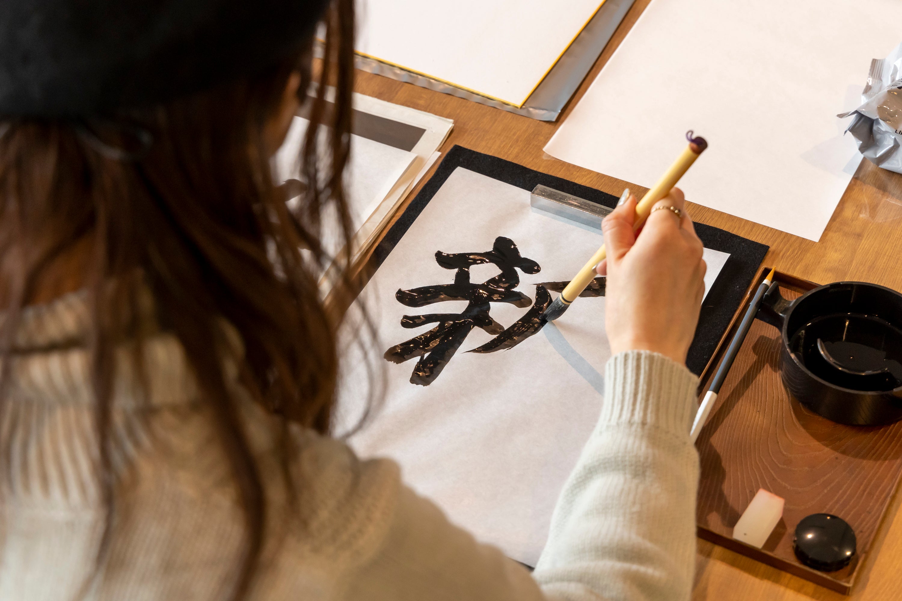 △書初めワークショップ(2023年の様子) (C)TOKYO-SKYTREETOWN