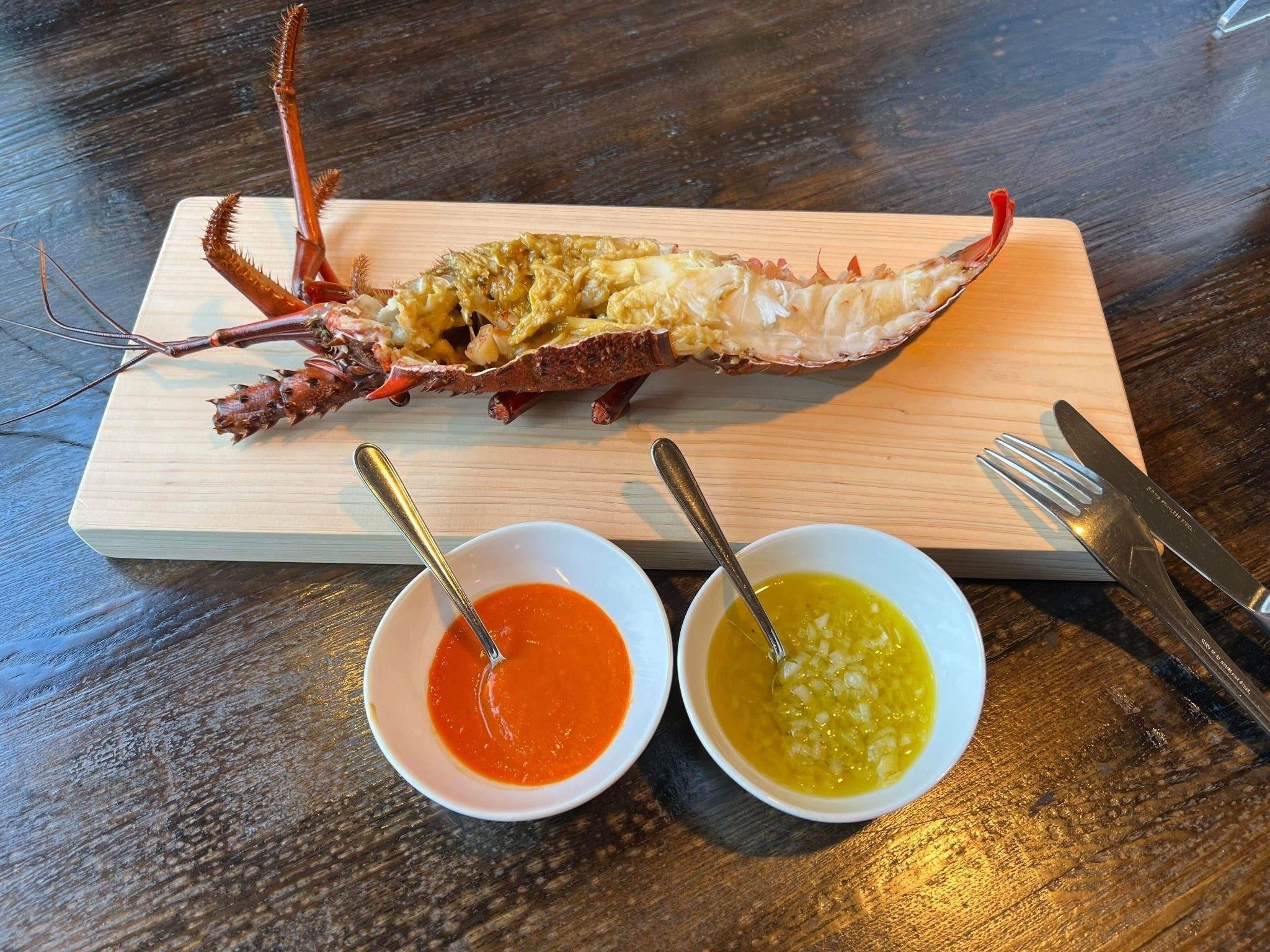 磐城イセエビ贅沢姿蒸し（大）、（特大）