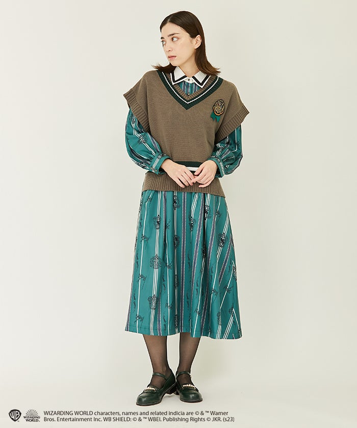 axes femme ワンピース　　姫袖ブラウス　リボンハリーポッター　コラボ axes femme ワンピース 姫袖ブラウス リボンハリーポッター