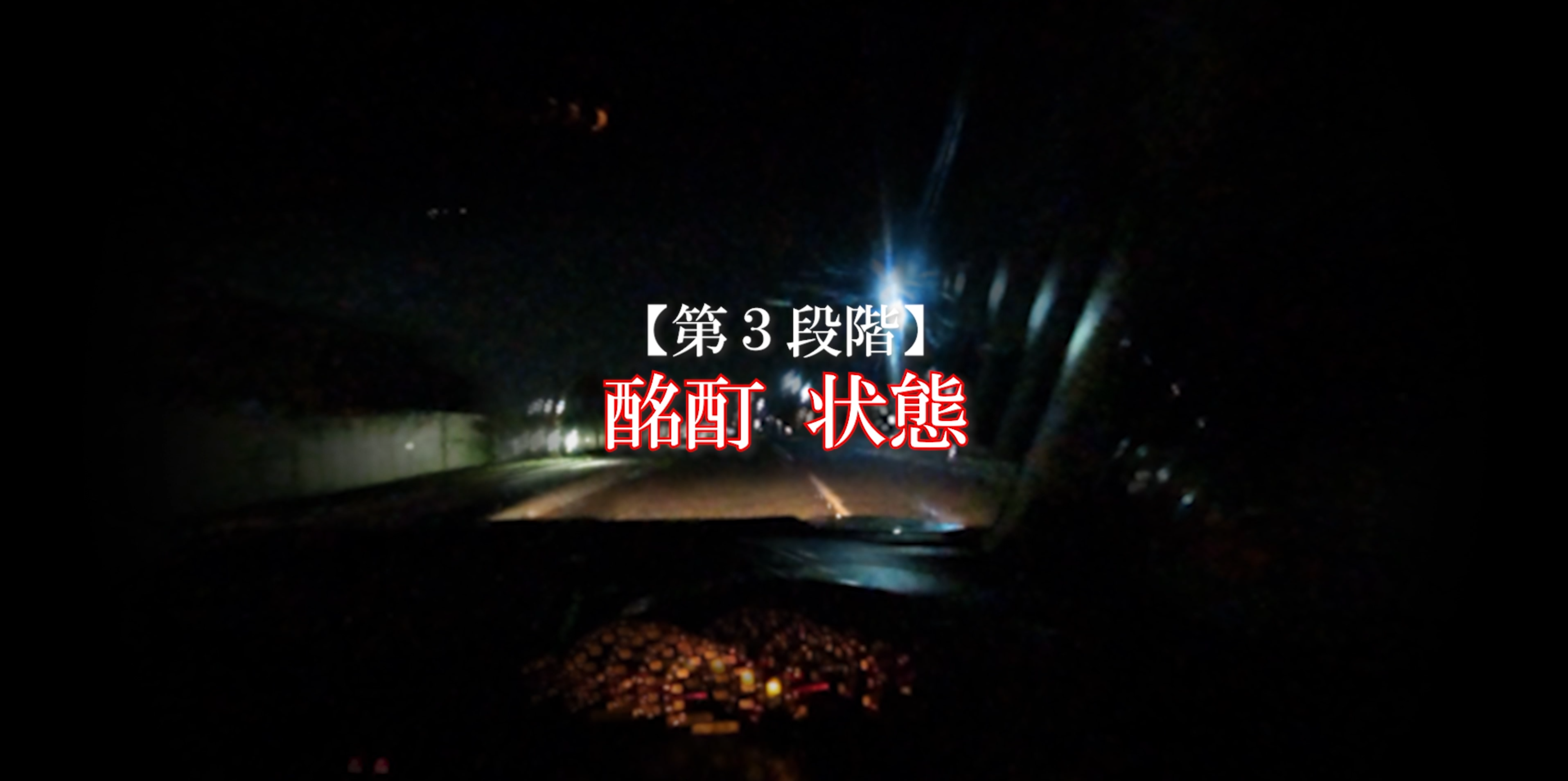 飲酒運転自動車「酩酊状態」