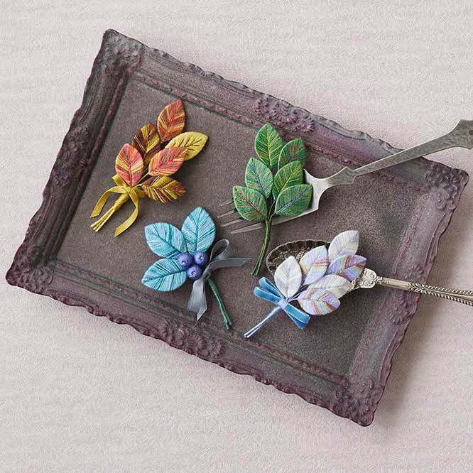 美しいグラデーションが楽しめる『段染め糸の刺繍』12/14発売