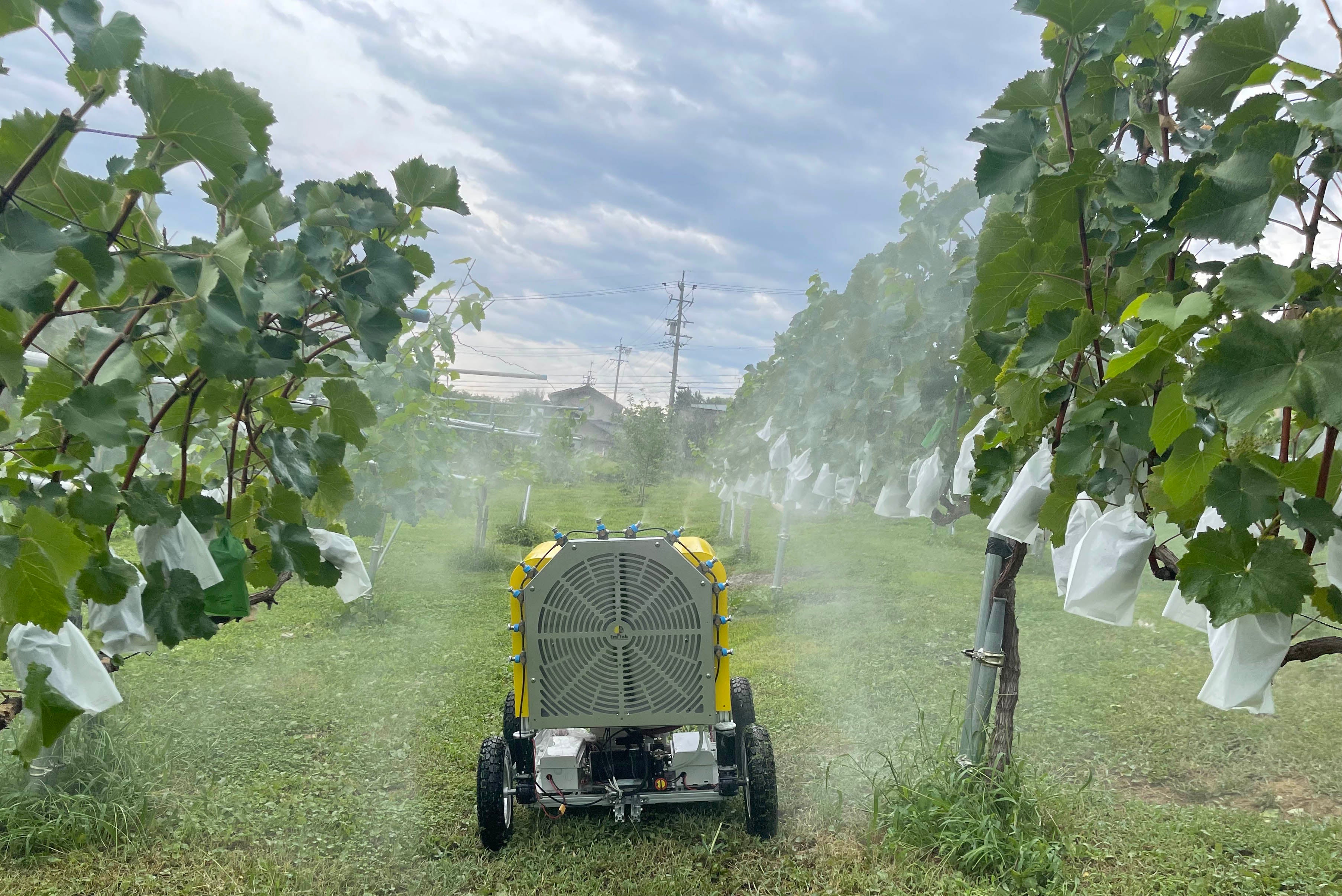 NANO分解液の散布