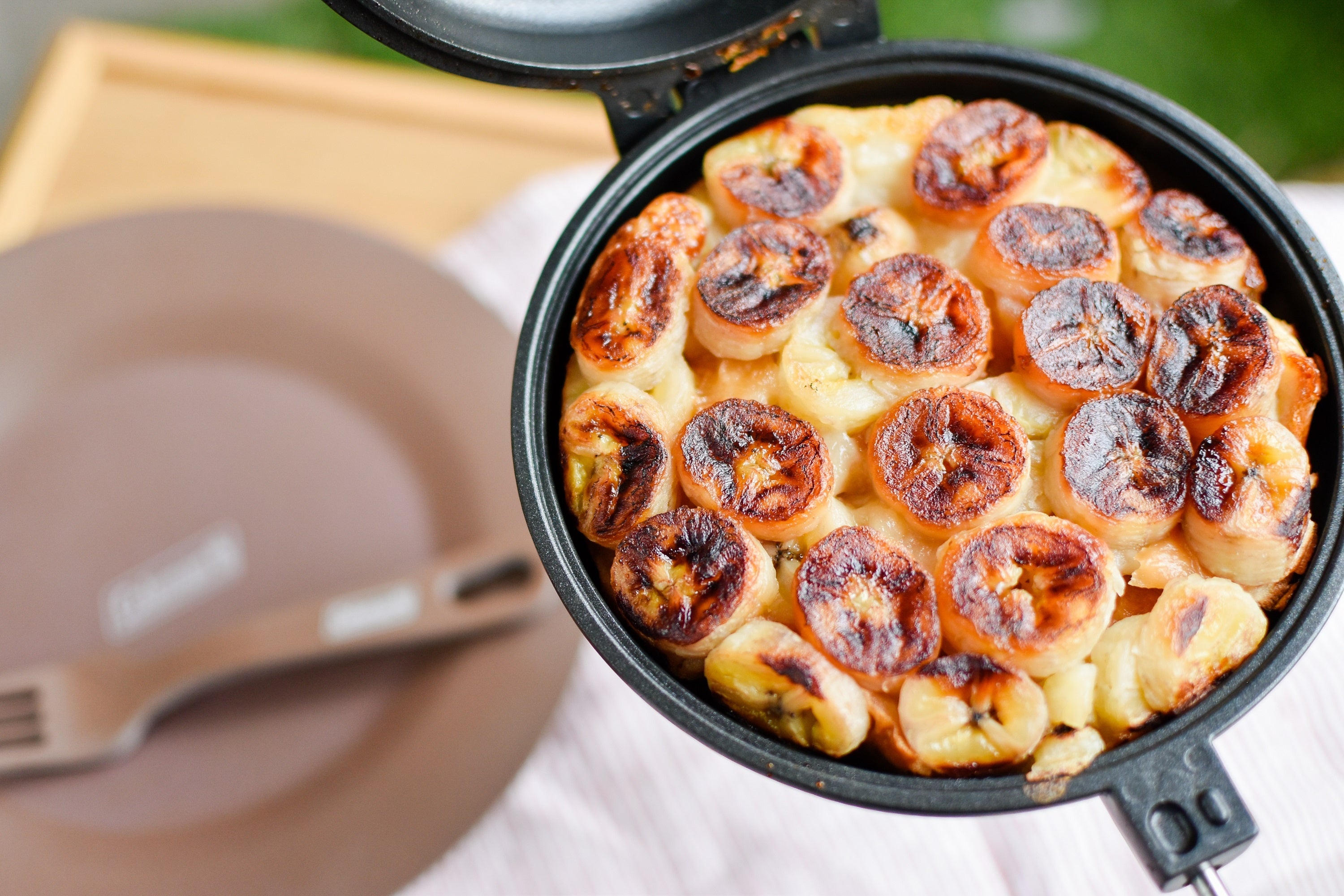 クリーミー 焼きバナナプディング