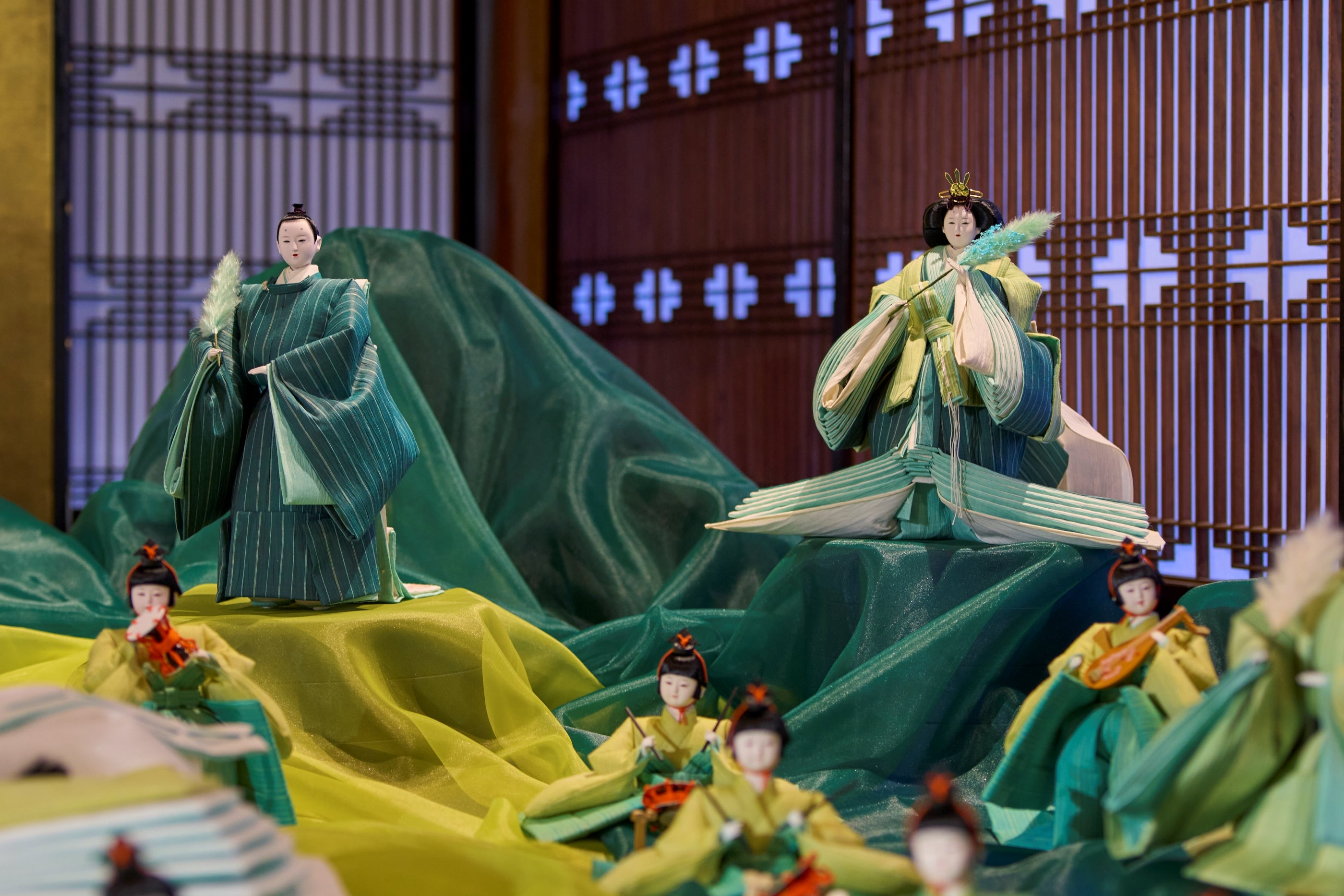 湖北平野の豊かな緑を表現