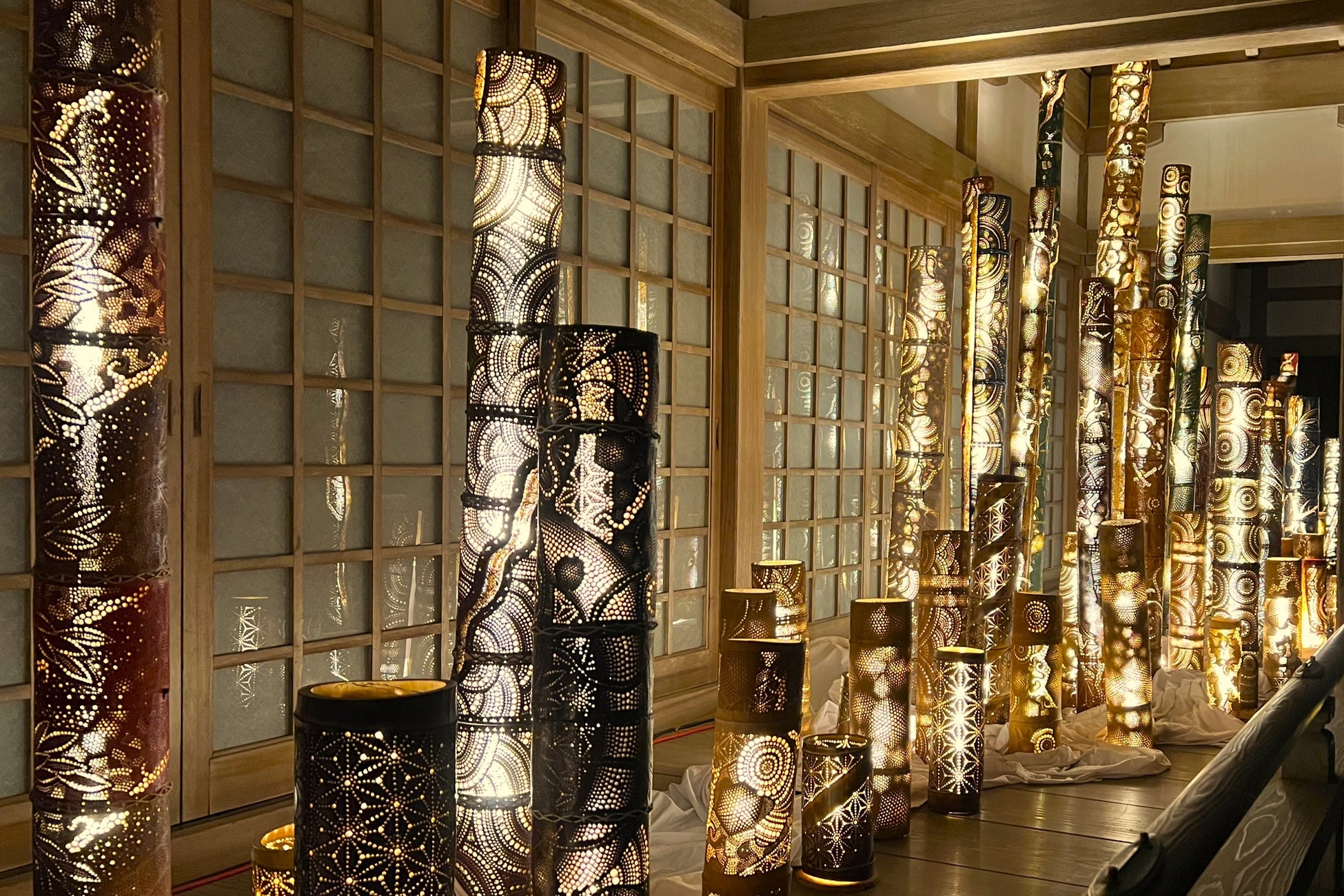 展示イメージ・駄bamboo(竹灯籠)