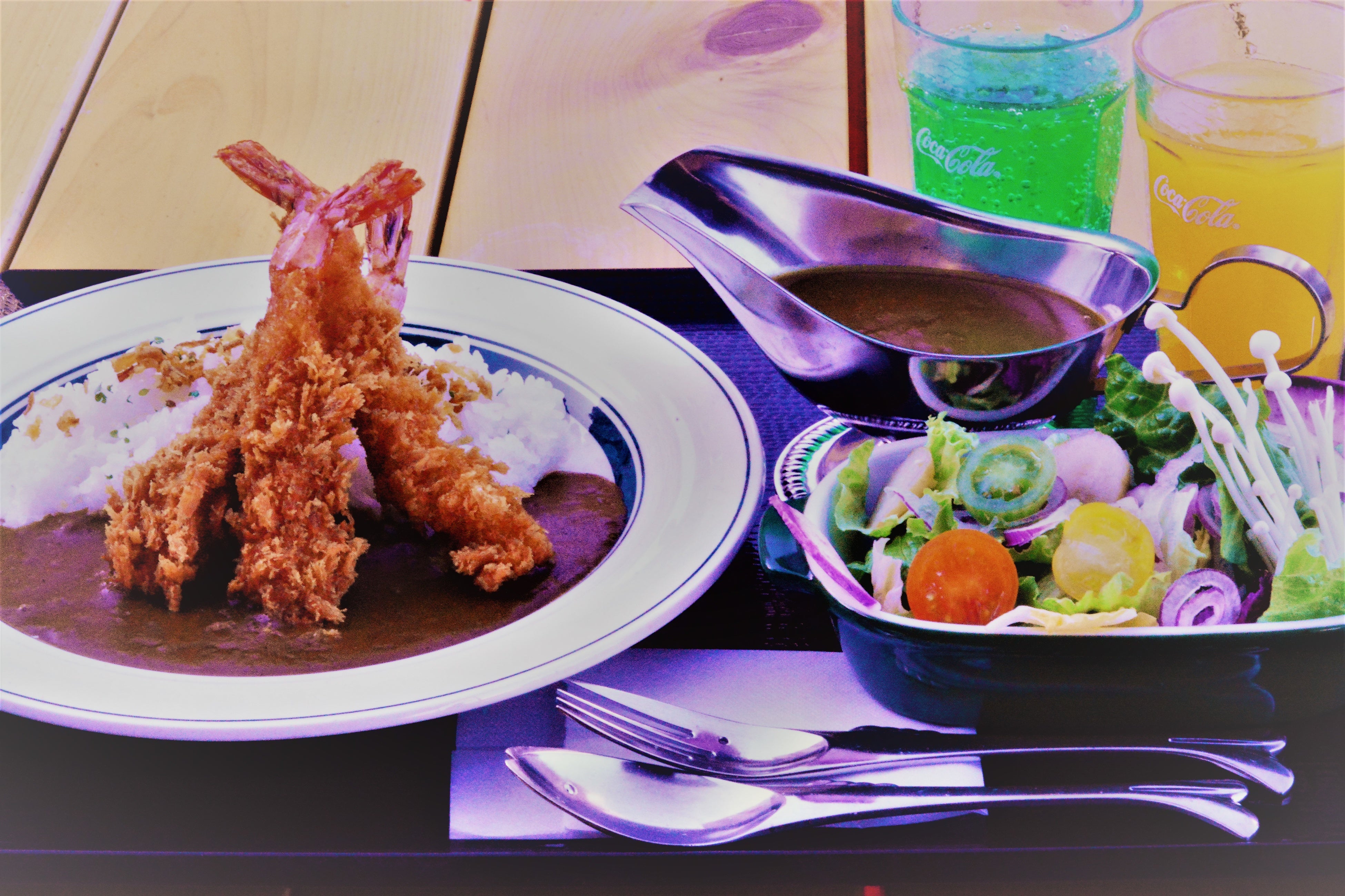 大きな海老フライカレースペシャルセット