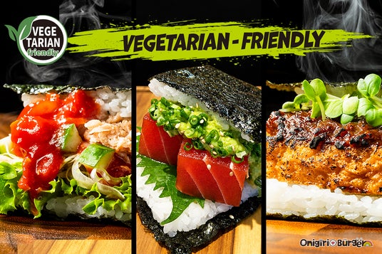 見た目も食感も「マグロ!?」関西国際空港のベジタリアングルメに、寿司の名店が開発した「ベジタリアン・フレンドリー」おにぎりバーガー全3種が新登場! 見た目も食感も「マグロ!?」関西国際空港のベジタリアングルメに、寿司の名店が開発した「ベジタリアン・フレンドリー」おにぎりバーガー全3種が新登場!