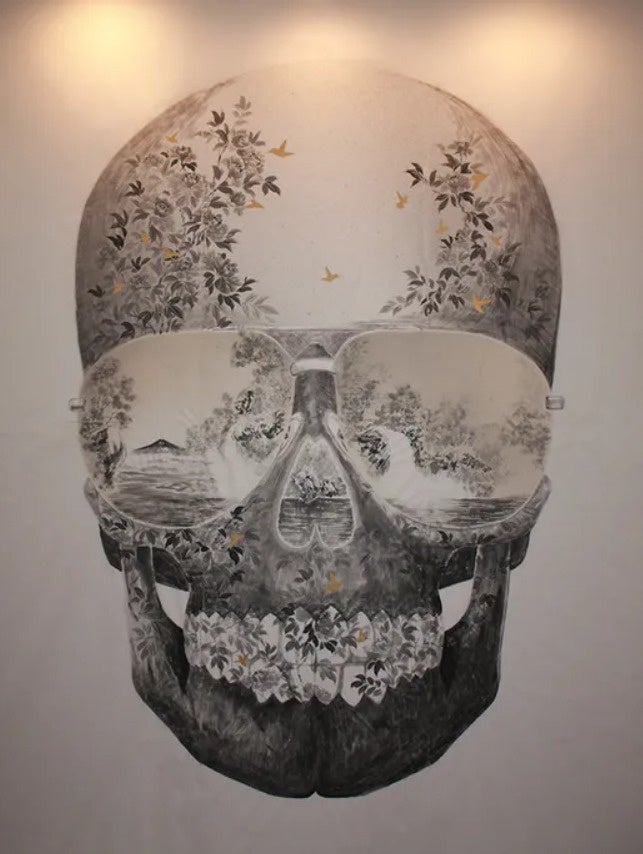 「Scene of Shukou Tsuchiya」W 1,950 x H 2,600 和紙に墨,Mixed media