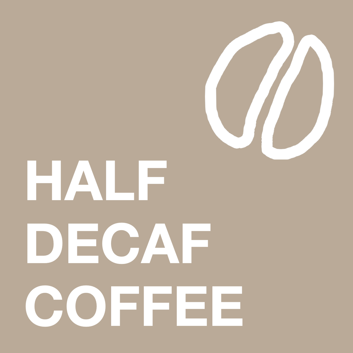 HALF DECAF COFFEE ロゴ