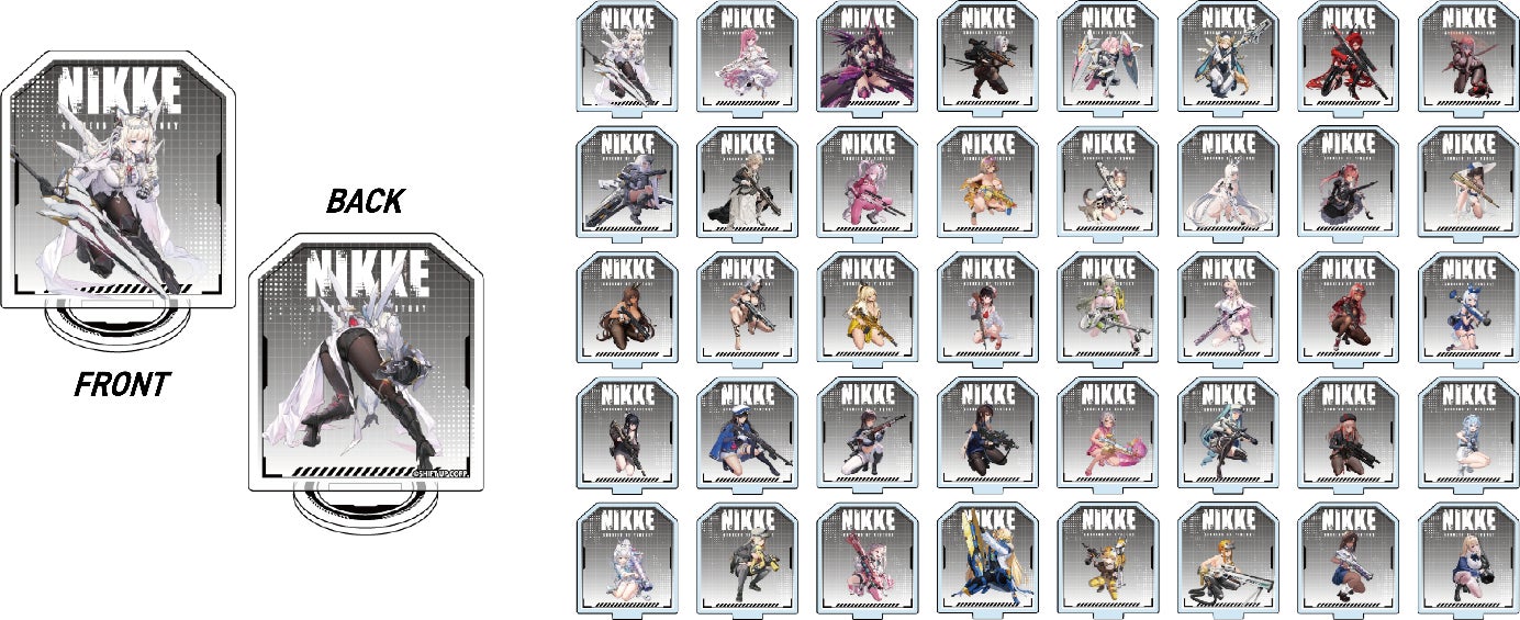 勝利の女神NIKKE タイトーコラボ アクスタ5種コンプリートセット □『勝利の女神:NIKKE』とタイトーステーションのコラボ