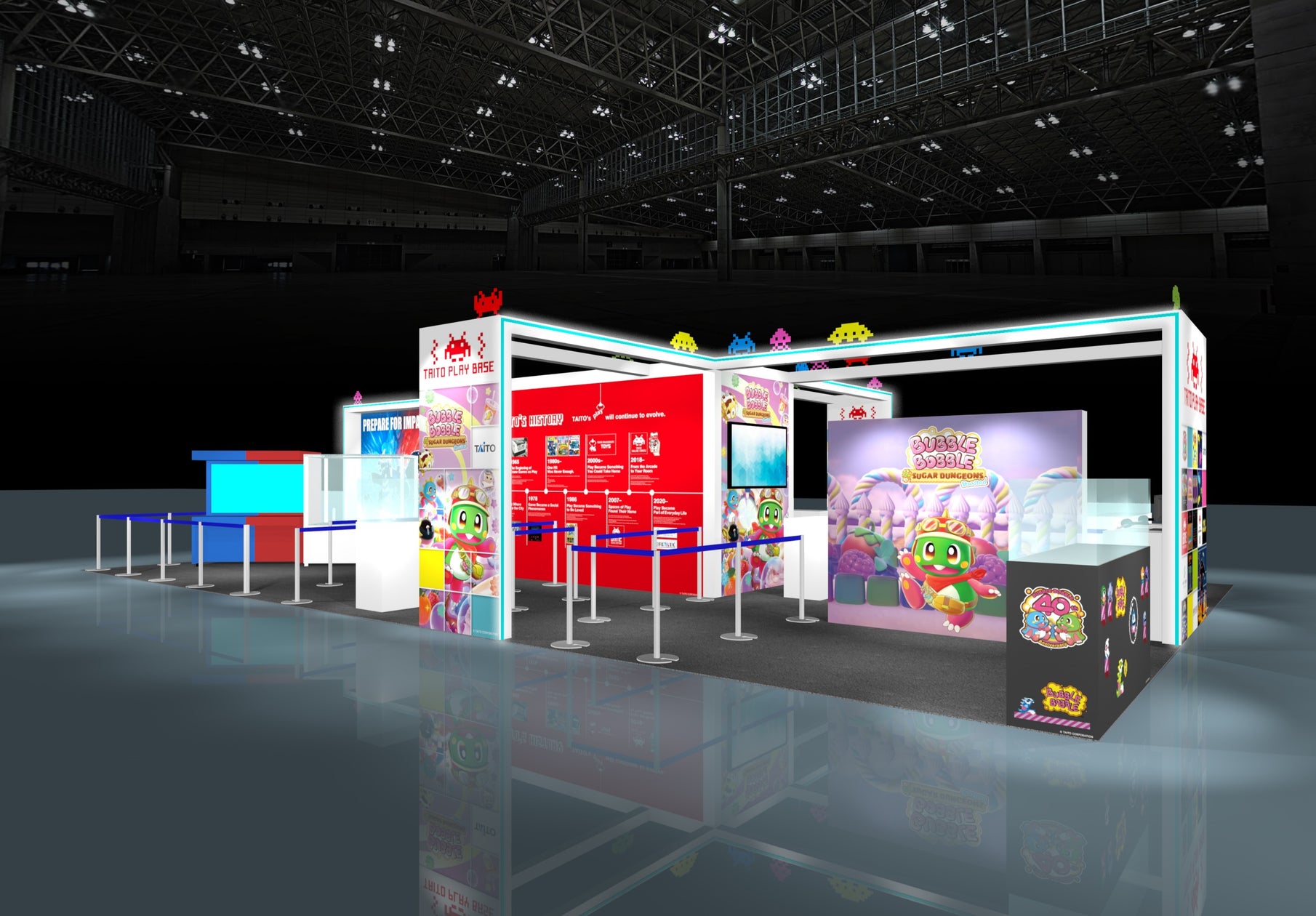 TAITO booth artwork for Anime Expo 2026